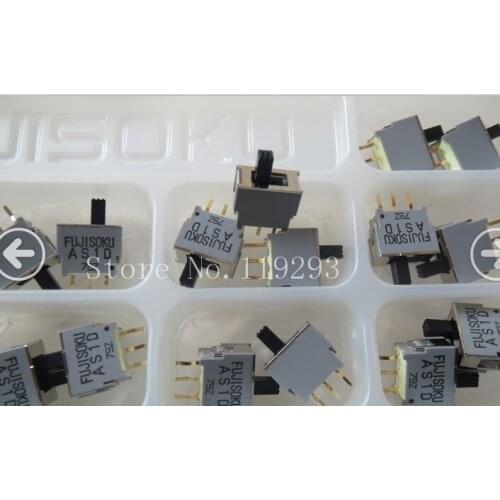 [BELLA]Fujitsu FUJISOKU AS1D miniature toggle switch 3 feet 2 files--50PCS/LOT