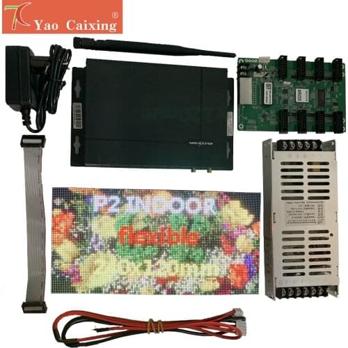 Free shipping P2 flexible panel with wifi controller power supplly plug and play diy sample led display screen