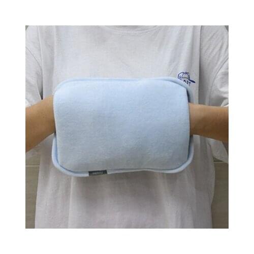Free shipping Blue Double step in hot water bag charging electric hot water bag without water filling