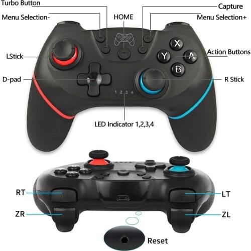 Wireless Bluetooth Controller for Nintendo Switch Pro Gamepad for Nintendo Switch Game Console Joystick