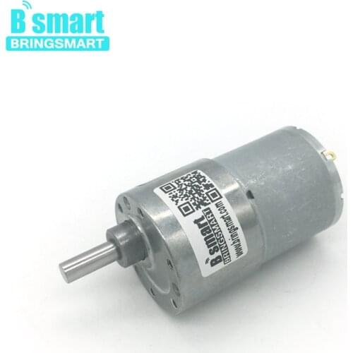 Bringsmart Wholesale High Torque DC Motor Motor Reduction Gearbox Motor Electrico 6V 12V 24V Reversible JGB37-3530