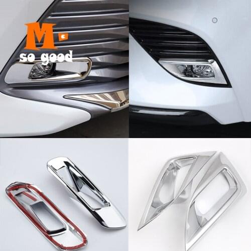 For Toyota Camry 8 8th XV70 2018 Car ABS Chrome Front Fog Light Decoration Lamp Covers Trim shell Automobile Car Accessories