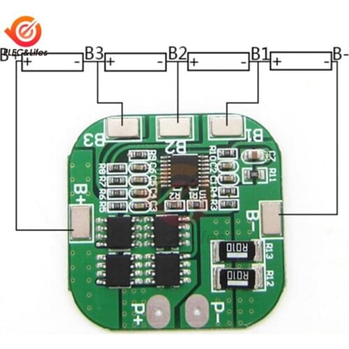 4S 14.8V / 16.8V 20A Peak Li-ion BMS PCM 18650 LI Battery Protection Board BMS PCM for Lithium LicoO2 Limn2O4