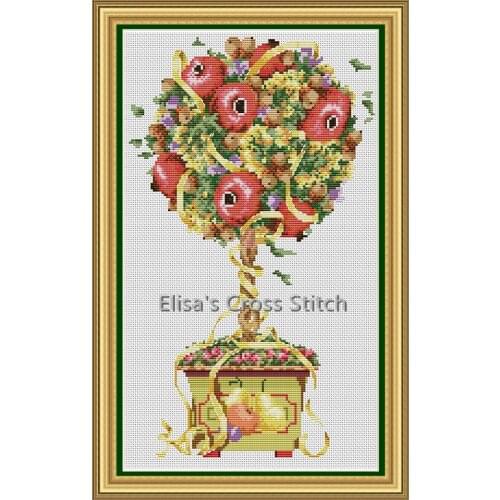 SJ040B Stich Cross Stitch Kits Craft Packages Cotton Seasons Painting Counted China DIY Needlework Embroidery Cross-Stitching