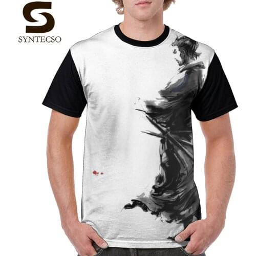 Vagabond T Shirt Miyamoto Musashi Vagabond T-Shirt Big Mens Tee Shirt Casual Fun 100 Polyester Short-Sleeve Tshirt