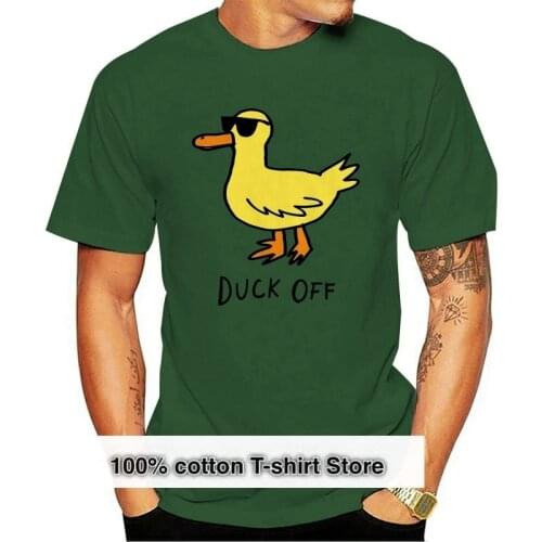 Riot Society MenS Short Sleeve T Shirts - Duck Off 2 0 White Digital Printed Tee Shirt