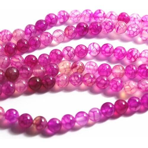 Natural Stone Rose Red Popcorn carnelian onyx agat 6mm 8mm 10mm 12mm Round Loose Beads Hot Sale Women Gift Findings 15inch A36