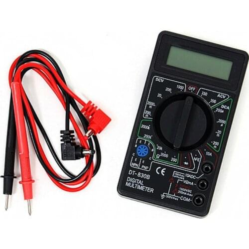 Brand New 1Pc LCD Digital DT-830B Display Electric Voltmeter Ammeter Ohm Tester AC/DC Testers Meter Digital Multimeter 200-500V