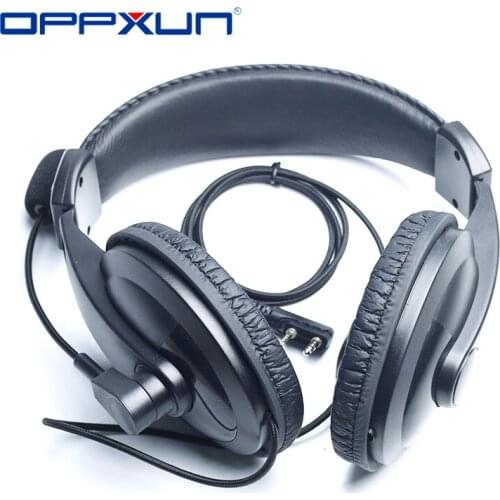 OPPXUN Noise Cancelling Headphone for BaoFeng UV5R UV-82 VOX Mic Earpiece PTT Walkie Talkie Headset Two-Way Radio BF-888S KDC1