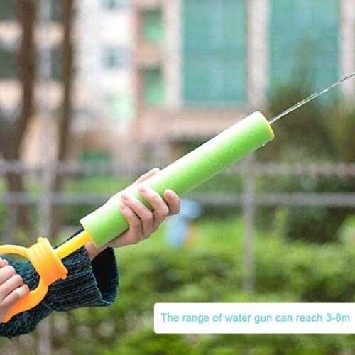 Color Random Children Summer Beach Water Guns Shooter Foam Beach Shooter Squirt Super Cannon Pull-out Water Gun Toy for Kids