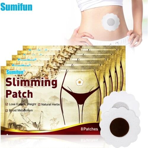 40pcs Sumifun Slimming Patch Diet Navel Sticker Chinese Medicine Weight Loss Slim Detox Adhesive Fat Burning Shaping Plaster