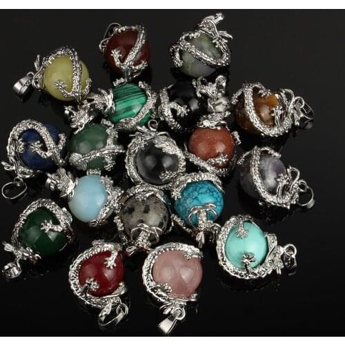 2017 Mixed Natural Stone Pendant Druzy Real Necklace Crystal Stone Quartz Necklaces Pendant Women Men Jewelry