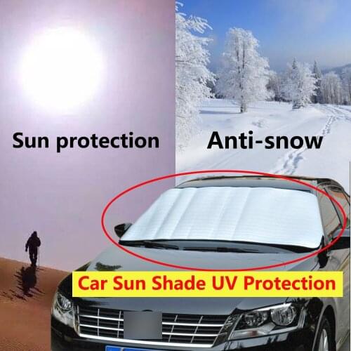 Car sunscreen Front Windshield Sun Shade Thickened Anti-Wind Rain Snow Dust Protection Window Protectors Cover Universal