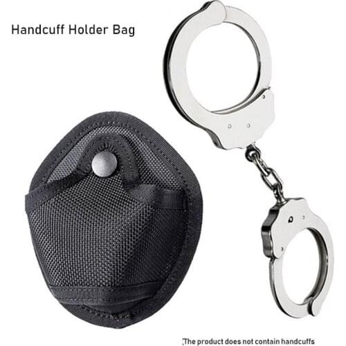 Tactical Handcuff Case Holder Pouch Bag Waist Pockets Holder Bag Universal Cuffs Holster with Snap Closure Multi Functional