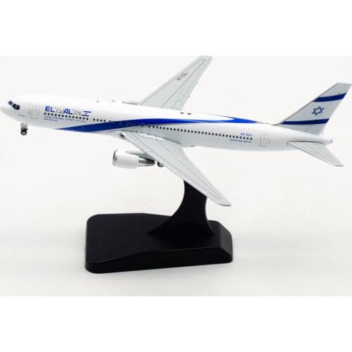 1:400 Air ISRAEL Airline EL AL airplane 767 B767 model with base landing gear alloy aircraft plane toy for collection