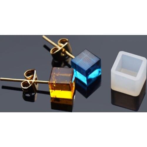 16Pcs Tiny Silicone Jewelry Earring Necklace Pendant Mold Casting Jewelry Tools B95F