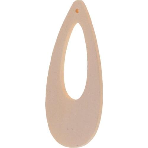 20 Pieces Unfinished Wood Pendants Wooden Beads Crafts DIY Jewelry Making