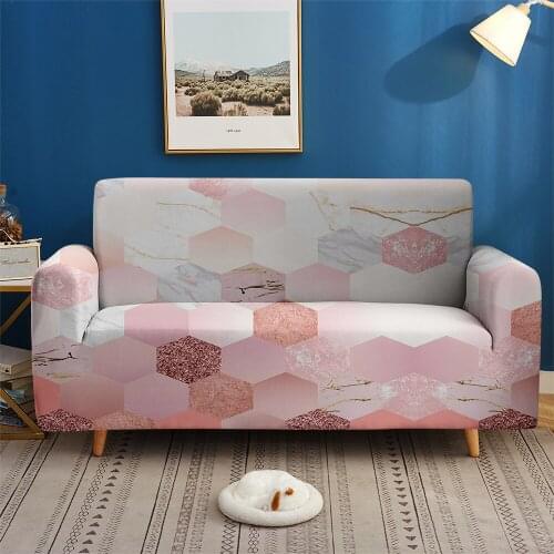 3D Print Diamond Style Sofa Cover Custom Elastic Couch Furniture Decor Sofa Set Living Room Bedroom 1/2/3/4-seater Slipcovers