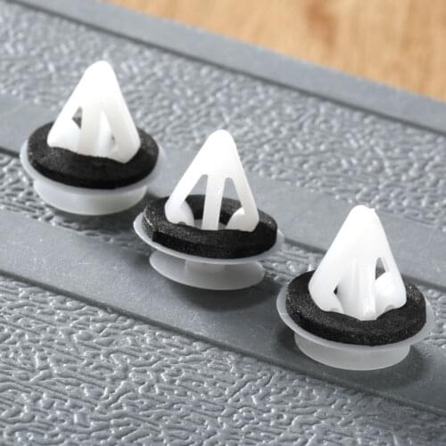 50Pcs Car Door Moulding Side Fender Bumper Clips 11.5mm Hole For Mazda Trim Panel Retainer Clips G18K-51-SJ3