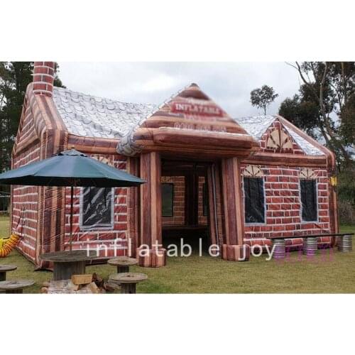 Free air ship to door,new 10x5x5m Outdoor inflatable tent pub,Irish bar house, cheap inflatable party event tent