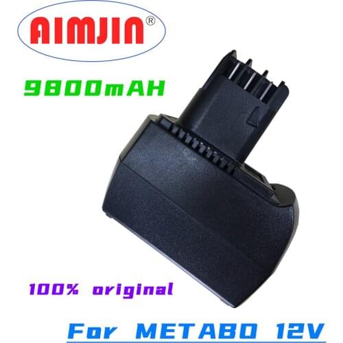 Brand New 12V 9.8Ah Ni-MH Replacement Power Tool Battery for METABO 6.02151.50 BZ12SP BS 12 SP, BSZ 12, BZ 12 SP, SSP ULA96