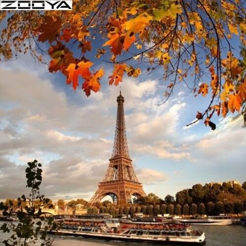 ZOOYA 2019 New 5D Diamond Painting Full Drill Square Tower Full Diamond Embroidery Complete Kit Diamond Mosaic Full Layout ZH066