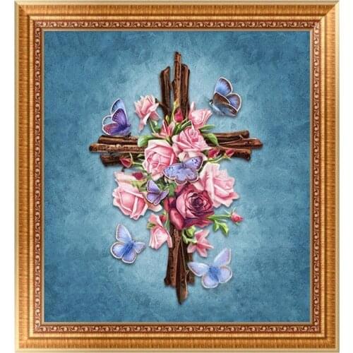 5D Diy Diamond Painting Cross Ctitch Kits Diamond Mosaic Embroidery Landscape Flower Butterfly Painting Round Drill Gift