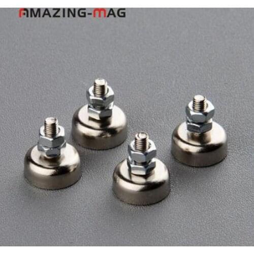 8Pcs 4KG Door Magnet Powerful Neodymium N52 Magnet Suction Cup Led Panel Precision Machines Magnetic Material Mounting Base