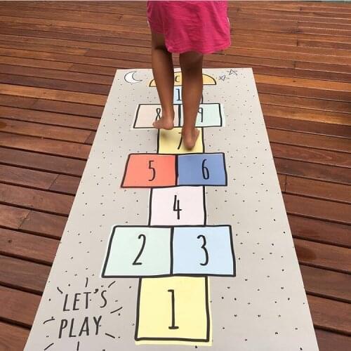 Educational Sport Crawling Mats Blanket Children Play Mats Baby Hopscotch Gym Mat Tapete Infant Play Mat for Kids Game Rug