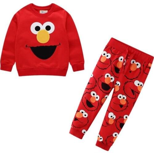 Cotton Clothes Set for Boys Girls Cartoon Children Clothing Set Baby Sweet Suits Cute Tops Pants Child Clothes