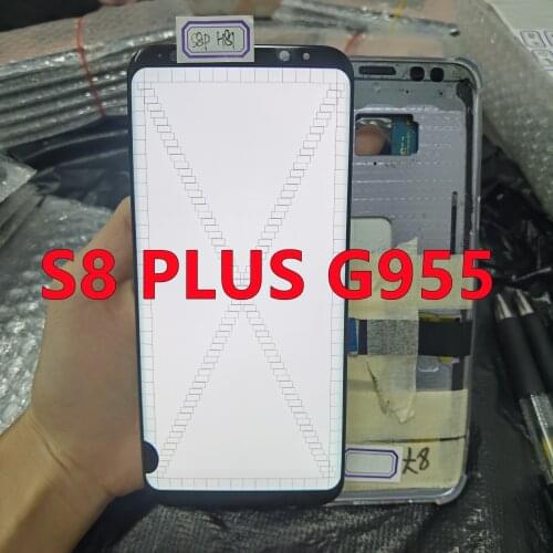 With Point/Line LCD For SAMSUNG Galaxy S8plus G955 G955F LCD Display + Touch Screen Digitizer Assembly For S8+ AAA+++ Quality