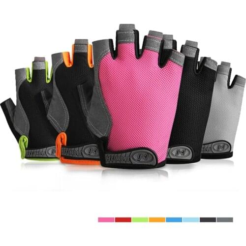 Half-Finger Gloves Anti Slip Outdoor Sport Cycling Gloves Breathable Anti-shock Gloves Motorcycle Bicycle Gloves For Men Women