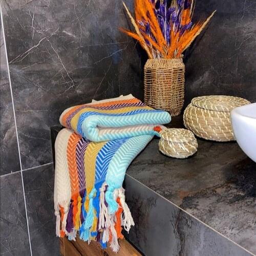 Peshtamal Towel 100% Cotton Turkish Striped Towel, Beach Towel, Gift, Wholesale, High Water Suction, 90X180 - 90X140