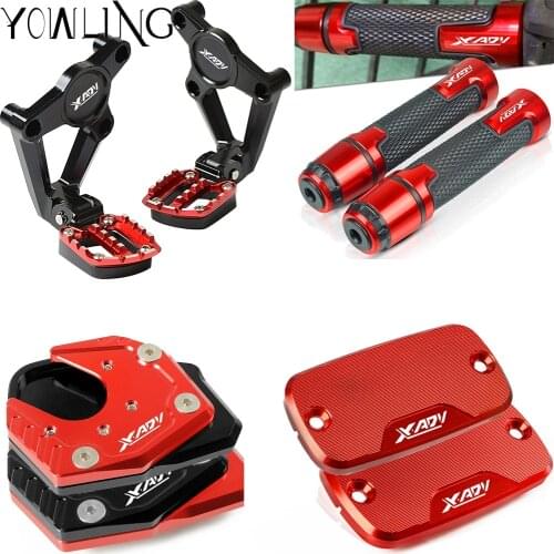 Front Brake Cup Cap Side Stand Radiator Grill Guard handle grip ends Rests Pedal Step FOR HONDA XADV X ADV X-ADV 750 2017 2018
