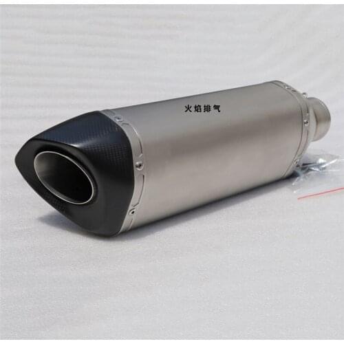 51mm 61mm 63mm Universal Titanium Alloy Carbon Fiber Exhaust Pipe Silencer CBR650 SV650 GSXR750 R25 Z900 RC390 ZX6R R6