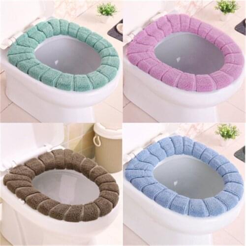 Universal Warm Soft Washable Toilet Seat Cover Mat Set for Home Decoration Closestool Mat Seat Case Toilet Lid Cover Accessories