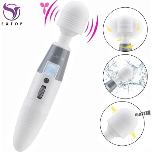 Vibrators For Women Sex Machine Shop LCD Screen AV Stick Sex Toys For Women Clitoris Erotic Adult Toys Female Magic Wand