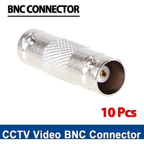10pcs BNC Female to Female Inline Coupler Coax BNC Connector Extender for CCTV Camera Security Video Surveillance System