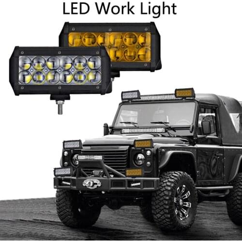 12V 24V 36W 4D LED Waterproof Work Light LED Light Bars Spot Flood Beam for Work Driving Offroad Boat Car Tractor Truck SUV ATV