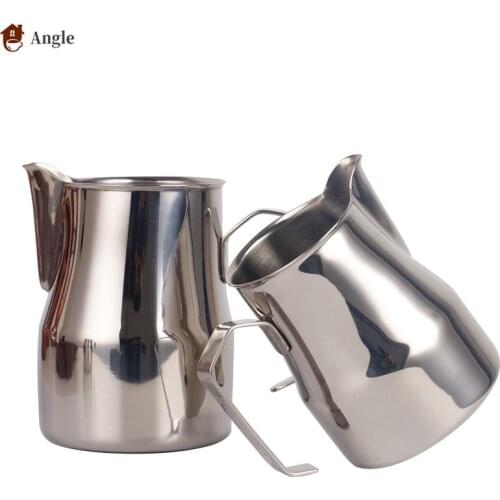 304 Stainless Steel Milk Jug Espresso Cups Coffee Foamer Mugs Italian Latte Art Milk Frothing Jug Pitcher Cup 350/500/750 Ml