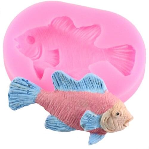 3D Fish Silicone Mold Chocolate Gumpaste DIY Fondant Baking Cake Decorating Tools Soap Clay Molds Sugar Craft Candy Moulds