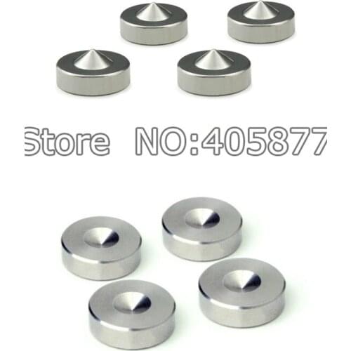 4 Pair Stainless steel shock spikes bookshelf speaker box decoder shock pre-amp tube amp machine feet