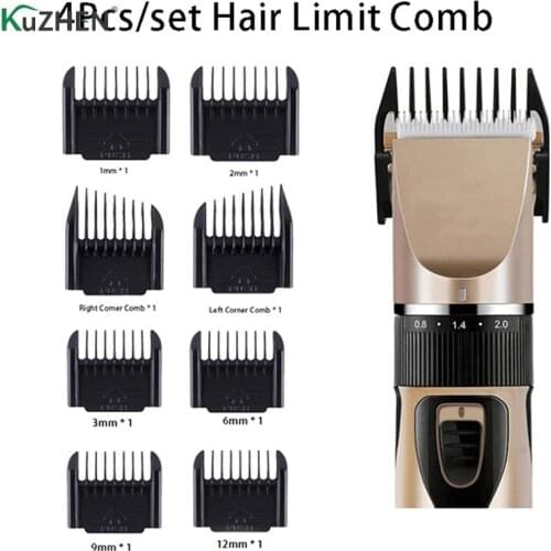 4Pcs/set Cutting Guide Comb Hairdressing Tool Set Professional Limit Comb Hair Trimmer Shaver
