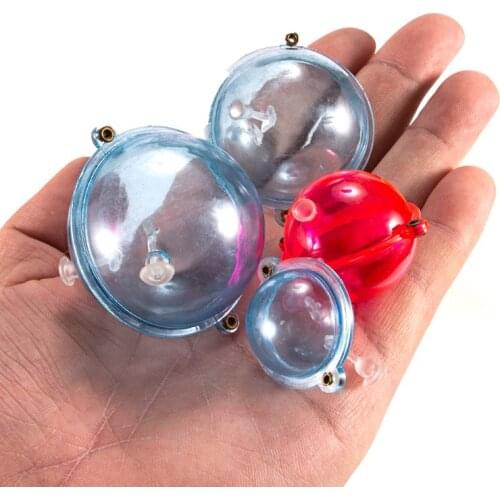 5 Pcs/Set Fishing Float ABS Plastic Balls Water Ball Bubble Floats Tackle Sea Fishing Outdoor Accessories Blue Red