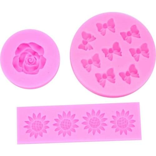 6*1.6CM DIY Sugar Craft Cake Vintage Bow Silicone Mold Fondant Mold Cake Decorating Tools Gum Paste Mold