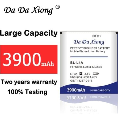 3900mAh BL-L4A BV-L4A BLL4A Battery for Nokia Lumia 830 RM984 Lumia 535 RM-1090 RM-1089 Replacement Phone battery
