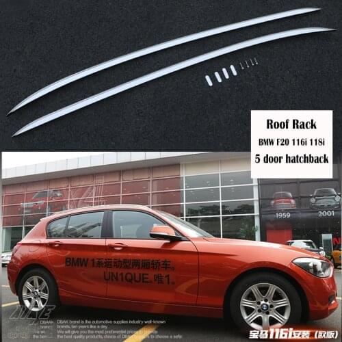 Aluminum Alloy Roof Rack For BMW F20 118i 116i 5 door hatchback Rails Bar Luggage Carrier Bars top Cross bar Screw installation