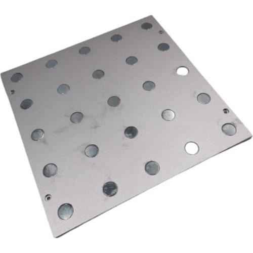 Funssor Voron Legacy 3D printer MIC6 aluminum build plate 9x9'' silver anozied magnent build plate for Voron Legacy