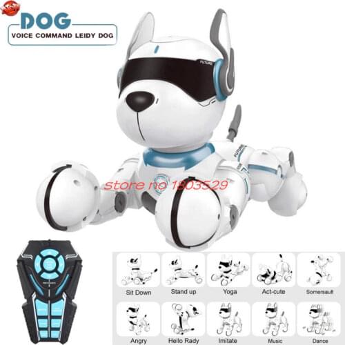 Intelligent Program RC Music Dog Toy Educational Early Education Robot Imitate a variety of animal sounds Remote Control Dog