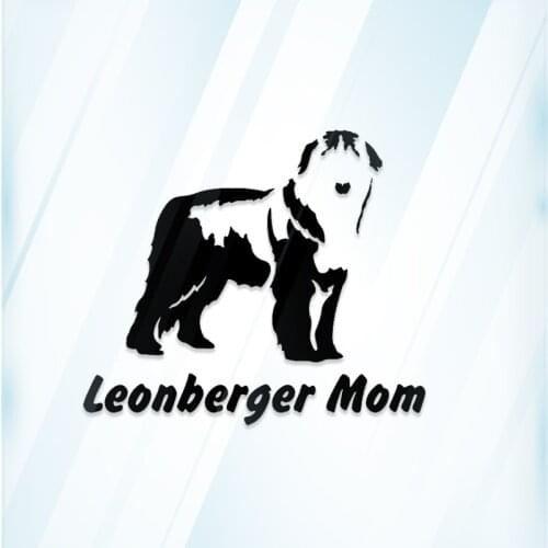 Leonberger Mom Sticker Die Cut Vinyl - leo computer decal 6 inch